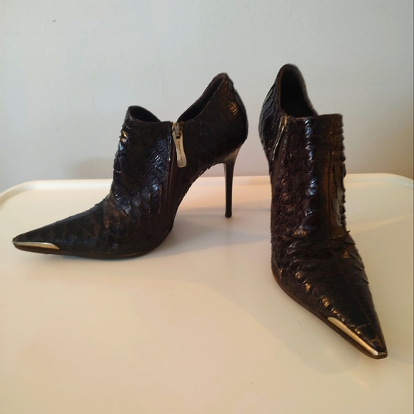 Gianmarco Lorenzi snakeskin size 7 ankle boots - Picture 5 of 15